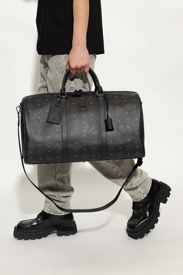 Mcm duffle store bag black